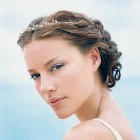 Beach Wedding Hairstyles Flowers Tiara Pictures