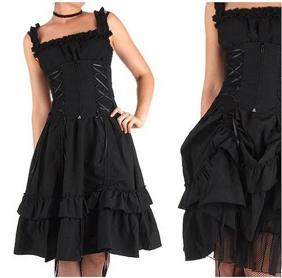 Black Gothic Dresses Short Black Gothic Dresses Short