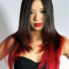 Black Hair With Red Highlights On The Bottom Pictures Black Hair With Red Highlights On The Bottom Pictures