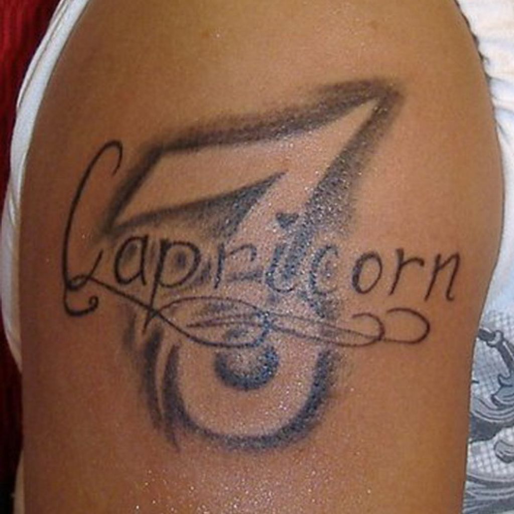 Capricorn Tattoos Font Design Tribal Pictures Capricorn Tattoos Font Design Tribal Pictures