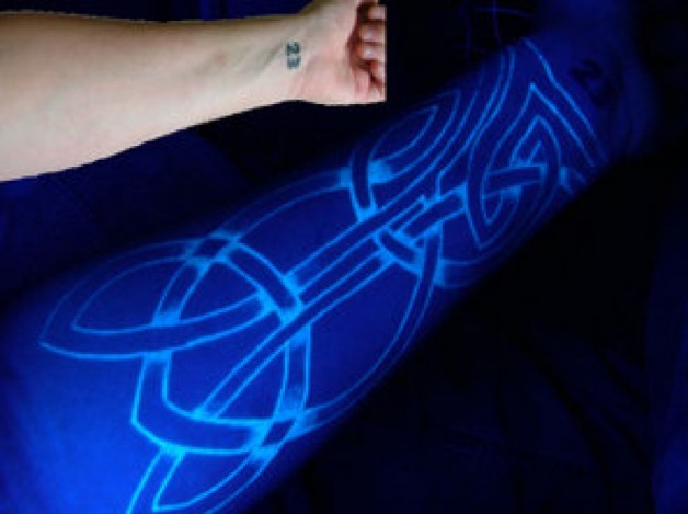 Celtic UV Black Light Tattoo Celtic UV Black Light Tattoo