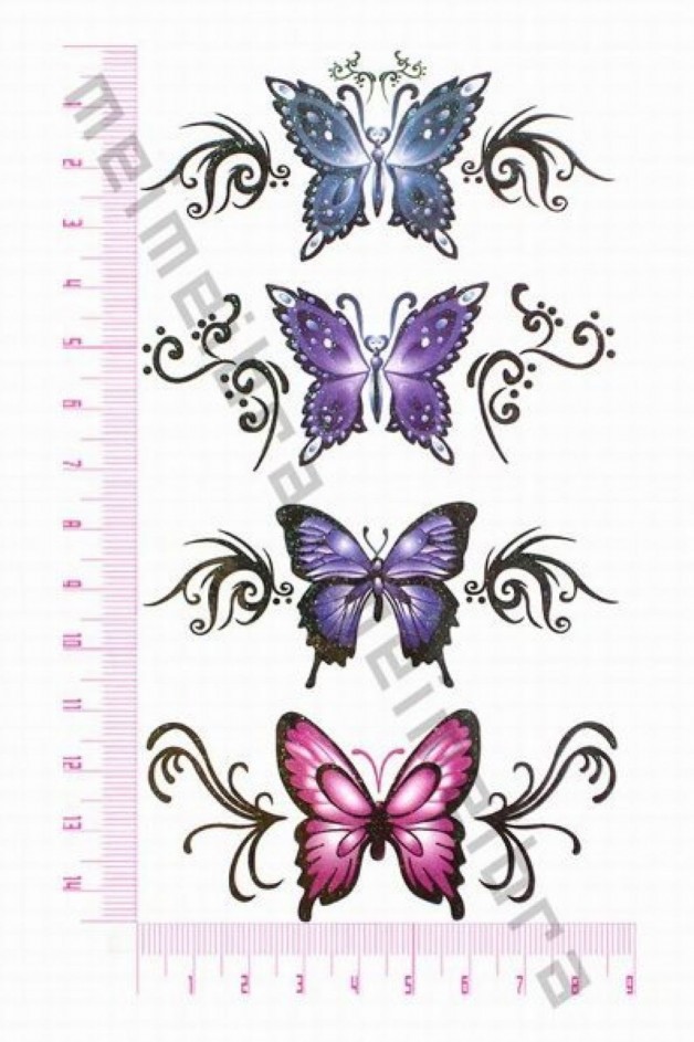 Cute Fashion Design Waterproof Beautiful Butterfly Temporary Tattoo Cute Fashion Design Waterproof Beautiful Butterfly Temporary Tattoo