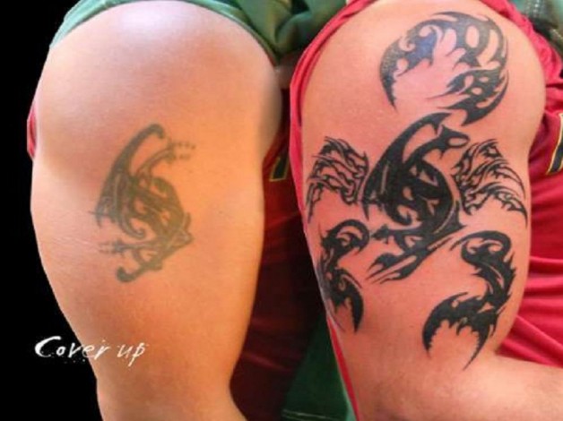 Fantastic Tribal Scorpion Cover Up Tattoo
