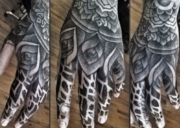 Full Black Tribal Tattoo Idas For Hand Full Black Tribal Tattoo Idas For Hand