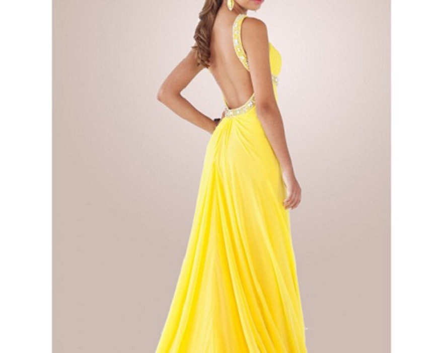 Long Prom Dresses Open Back 2013