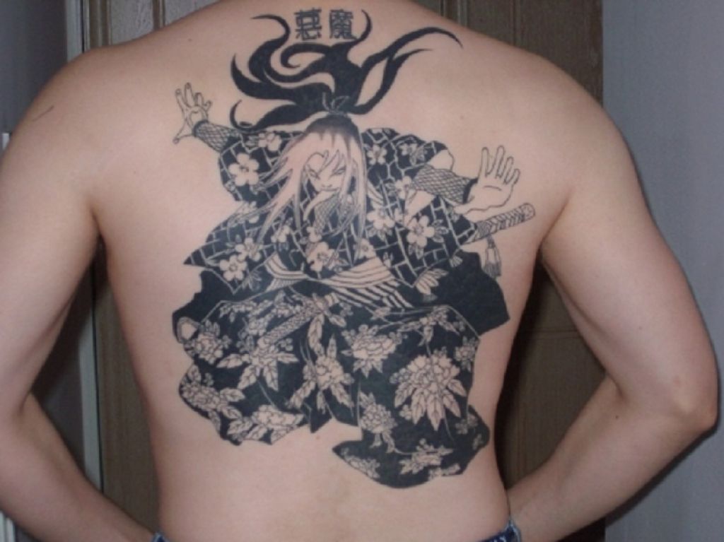 Nice Print Kung Fu Girl Tattoo For Back Pictures Nice Print Kung Fu Girl Tattoo For Back Pictures