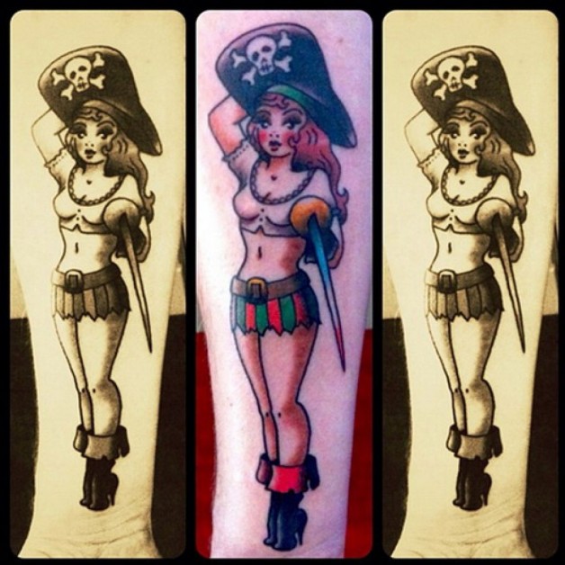 Pirate Woman Design Best Tattoo Artists