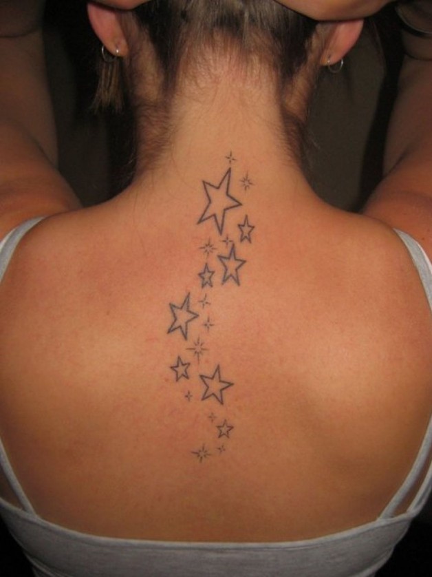 Star Tattoo On Neck Real Large Star Tattoo On Neck Real Large