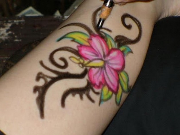 Temporary Flower Tattoo For Hands Temporary Flower Tattoo For Hands