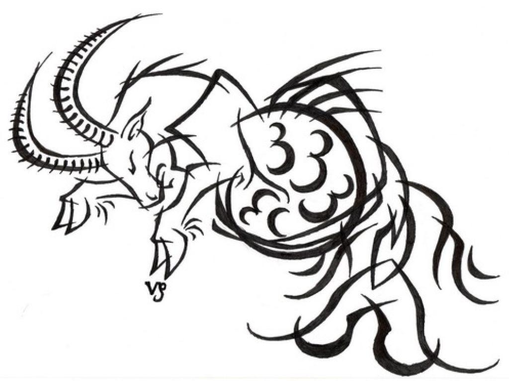 Tribal Design Capricorn Tattoo Ideas Pictures Tribal Design Capricorn Tattoo Ideas Pictures